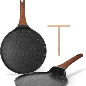 ESLITE LIFE Nonstick Crepe Pan Set with Spreader.