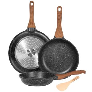 ESLITE LIFE Frying Pan Set Nonstick Skillet Set